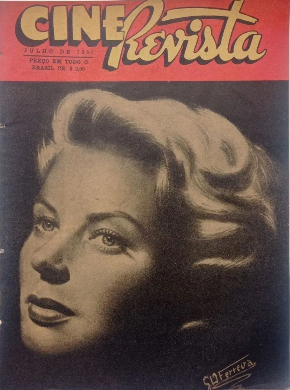CINE REVISTA magazine side cover July 1944