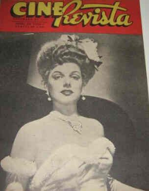 CINE REVISTA magazine side cover September 1944