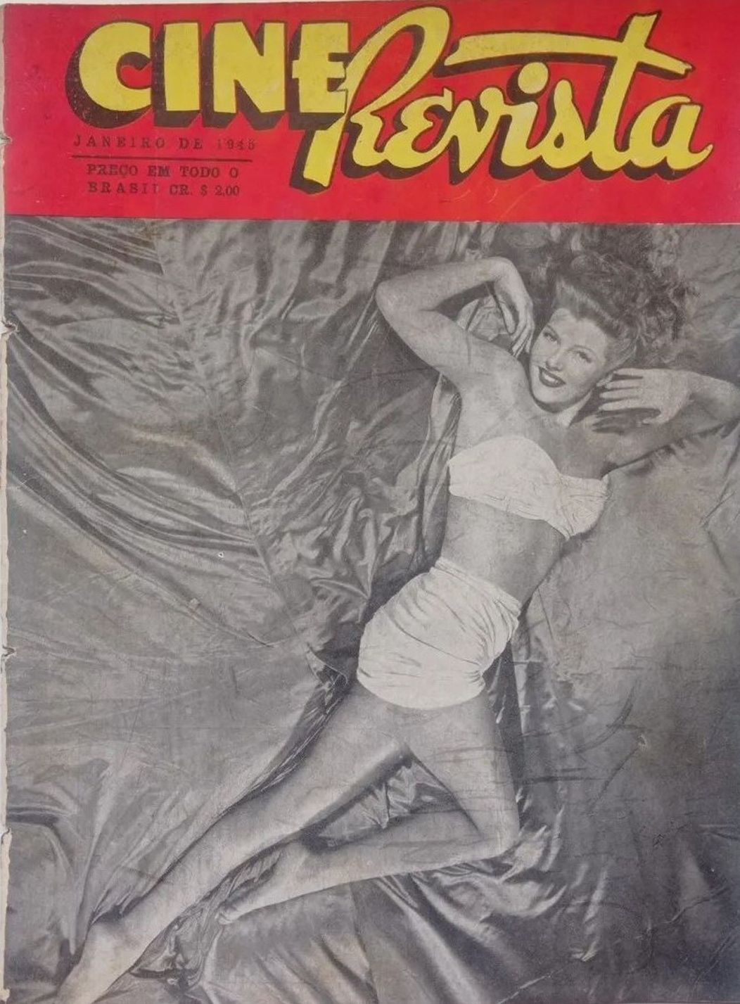 CINE REVISTA magazine side cover January 1945