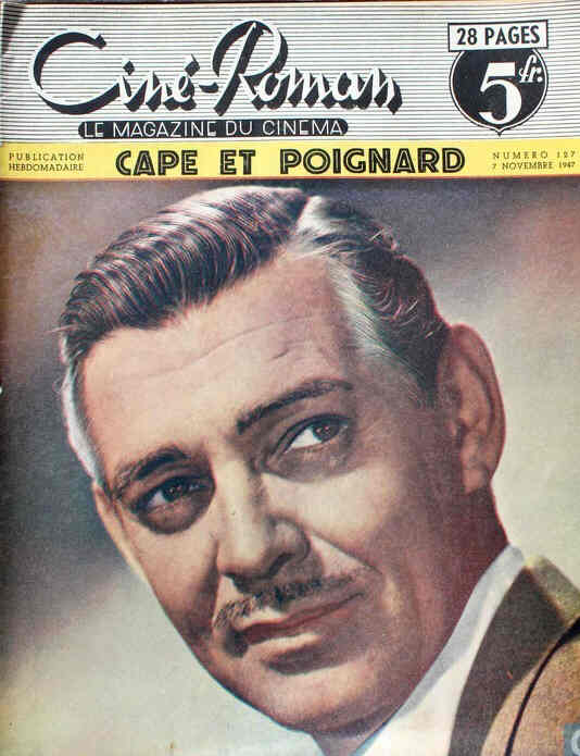 CINE-ROMAN magazine side cover Issue 127 7 November 1947
