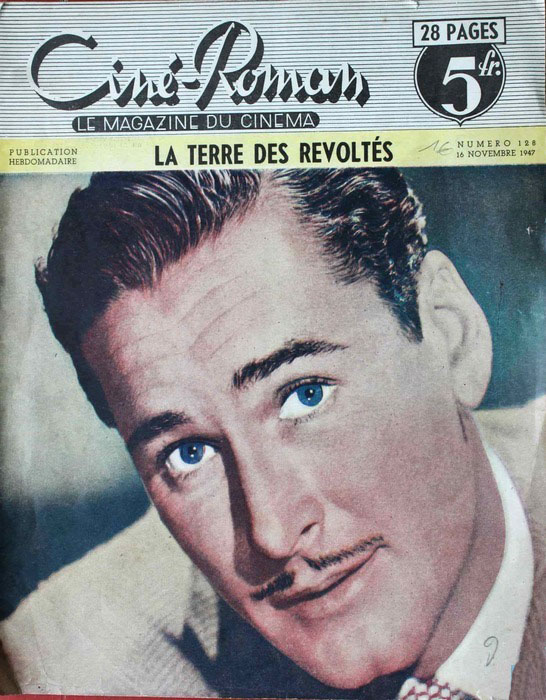 CINE-ROMAN magazine side cover Issue 128 16 November 1947