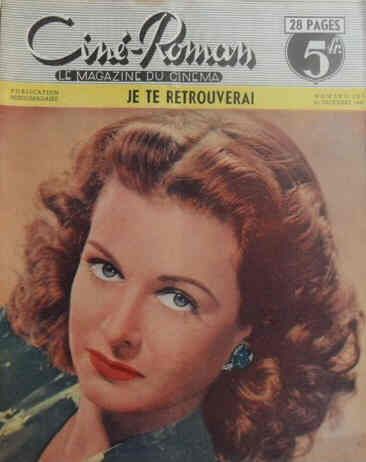 CINE-ROMAN magazine side cover Issue 133 21 December 1947