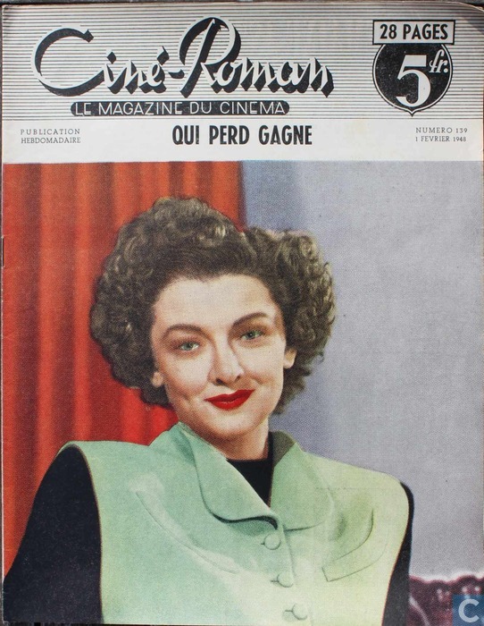CINE-ROMAN magazine side cover Issue 139 1 February 1948