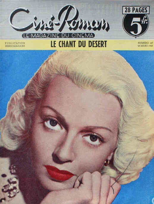 CINE-ROMAN magazine side cover Issue 147 28 March 1948
