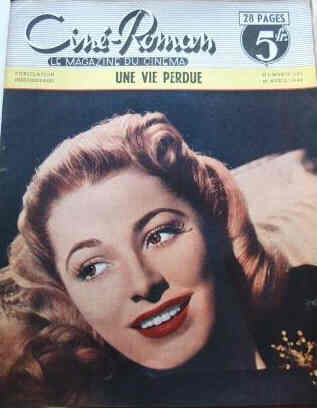 CINE-ROMAN magazine side cover Issue 151 25 April 1948