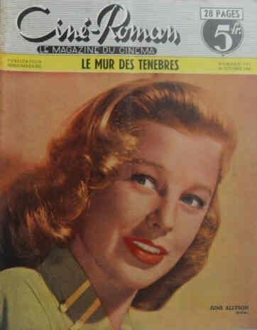 CINE-ROMAN magazine side cover Issue 177 24 October 1948
