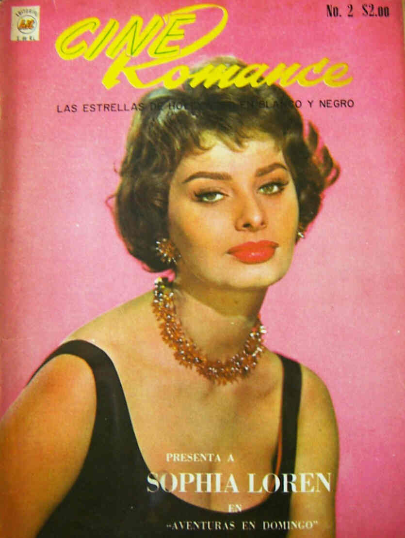 CINE ROMANCE (Br) magazine side cover Issue 2  