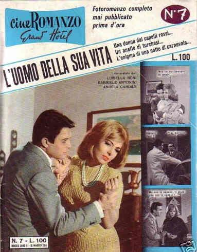 CINE ROMANZO GRAND HOTEL magazine side cover Issue 7 May 1964