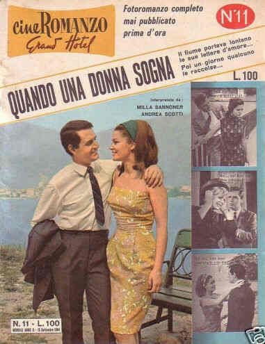 CINE ROMANZO GRAND HOTEL magazine side cover Issue 11 September 1964