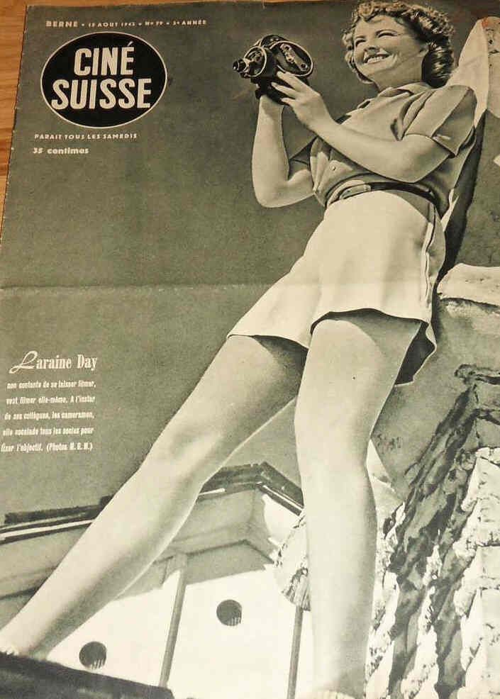 CINE SUISSE magazine side cover 15 August 1942