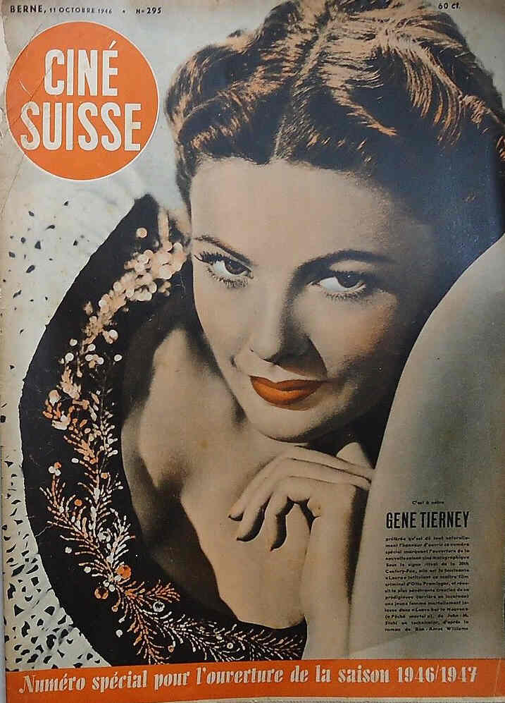 CINE SUISSE magazine side cover Issue 295 11 October 1946