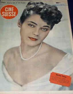 CINE SUISSE magazine side cover 12 January 1949