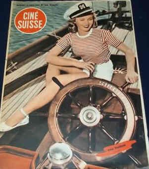 CINE SUISSE magazine side cover 13 July 1949