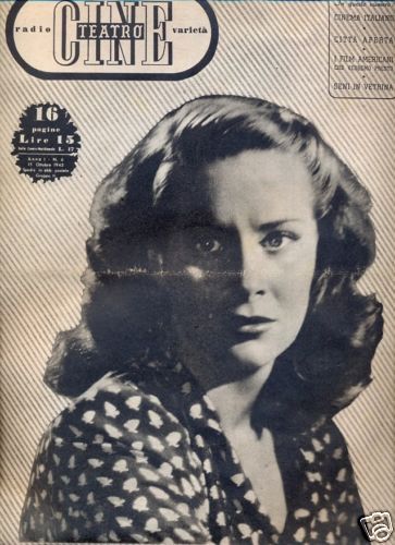 CINE TEATRO magazine side cover Issue 8  1946