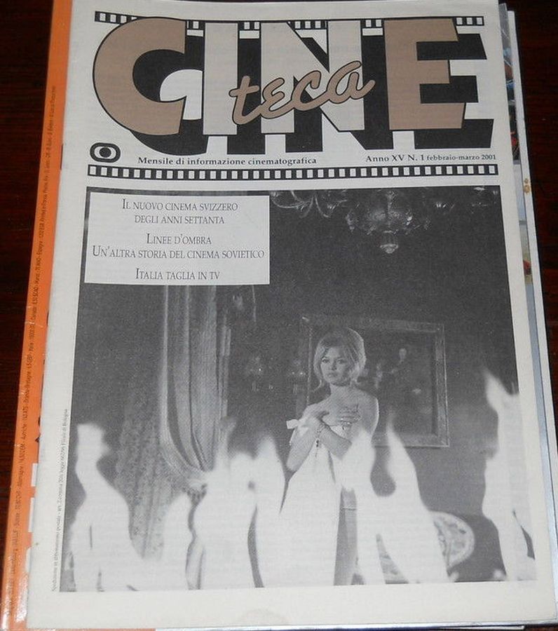 CINE TECA magazine side cover February/March 2001