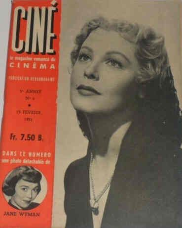 CINE TELEVISION magazine side cover Issue 6 15 February 1951