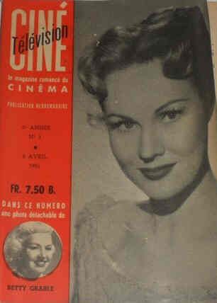 CINE TELEVISION magazine side cover Issue 1 5 April 1951