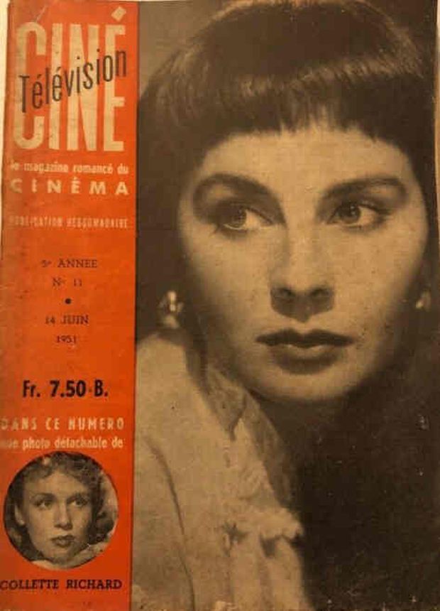 CINE TELEVISION magazine side cover Issue 11 14 June 1951