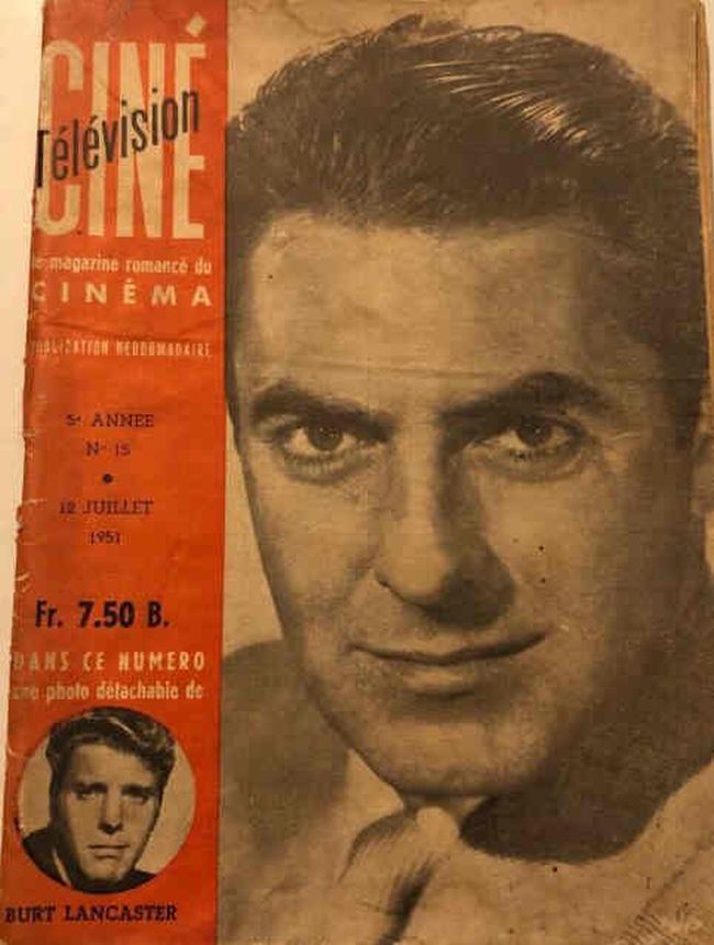 CINE TELEVISION magazine side cover Issue 15 12 July 1951