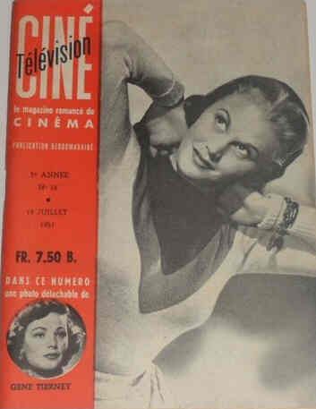 CINE TELEVISION magazine side cover Issue 16 19 July 1951