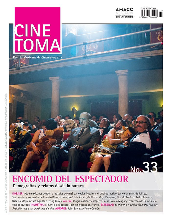 CINE TOMA magazine side cover Issue 33 March/April 2014