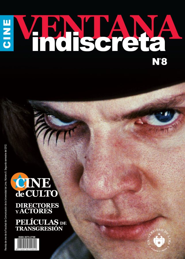 CINE VENTANA INDISCRETA magazine side cover Issue 8  2012