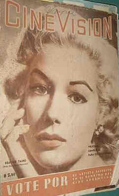 CINE VISION magazine side cover Issue 587 12 March 1958