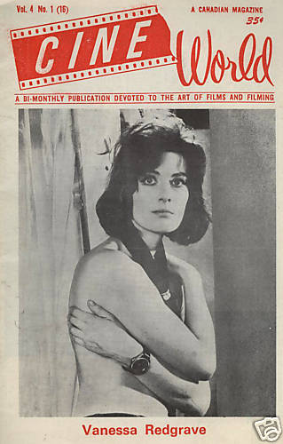 CINE WORLD magazine side cover Issue 16 Vol 4 # 1 January/February 1967