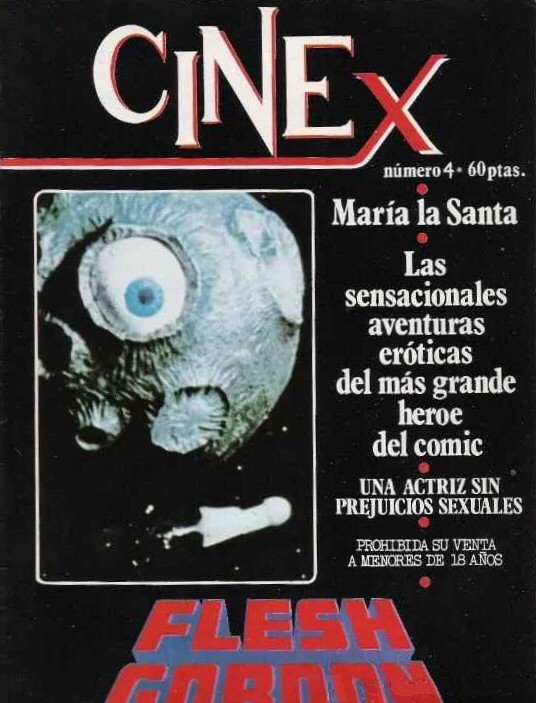 CINE X (Es) magazine side cover Issue 4  1978