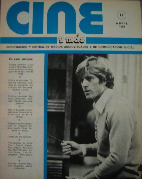 CINE Y MAS magazine side cover Issue 11 April 1981