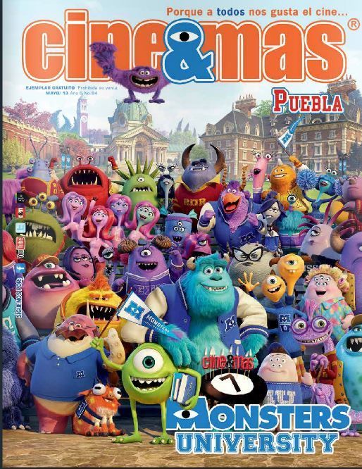 CINE Y MAS (MEXICO) magazine side cover June 2013
