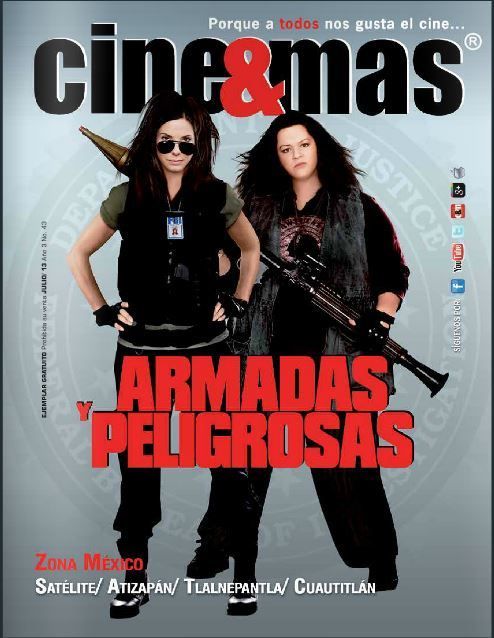 CINE Y MAS (MEXICO) magazine side cover August 2013