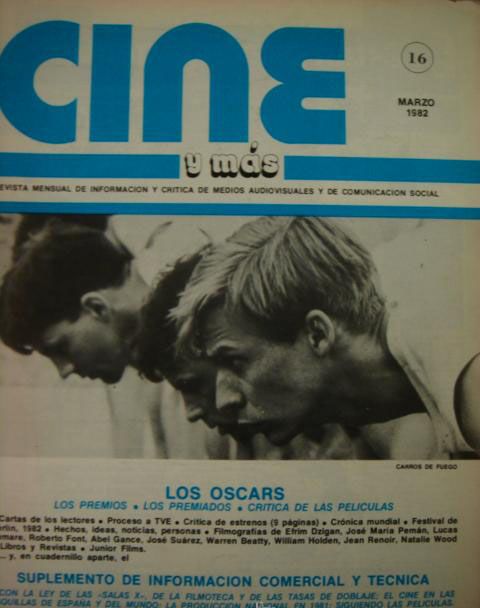 CINE Y MAS magazine side cover Issue 16 March 1982