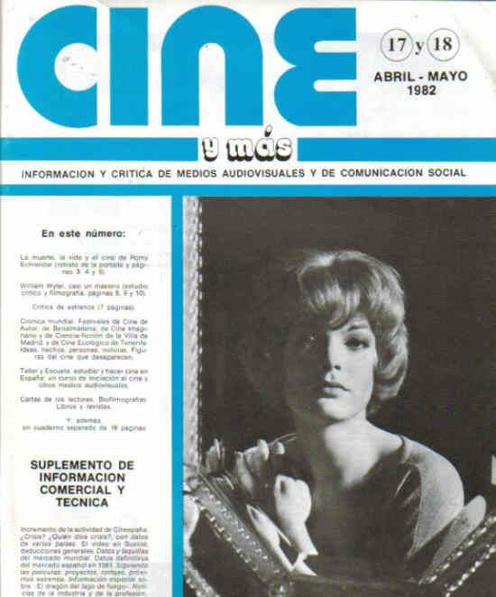 CINE Y MAS magazine side cover Issue 17/18 April/May 1982