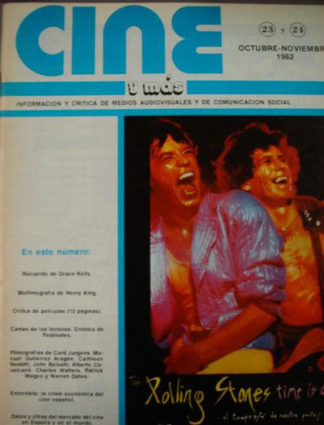 CINE Y MAS magazine side cover Issue 23/24 October 1982