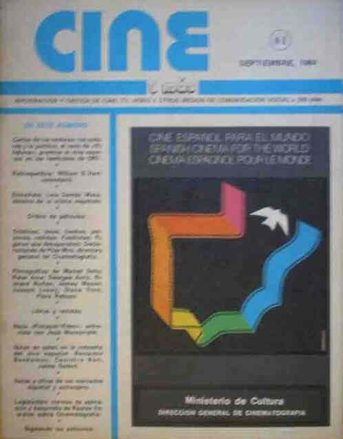 CINE Y MAS magazine side cover Issue 41 September 1984