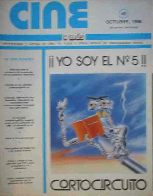 CINE Y MAS magazine side cover Issue 49 October 1986