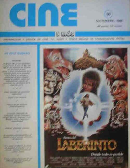 CINE Y MAS magazine side cover Issue 50 December 1986