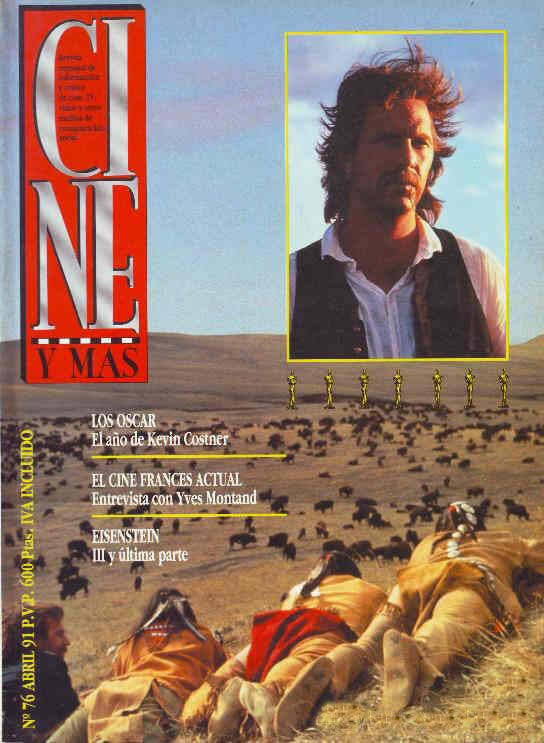 CINE Y MAS magazine side cover Issue 76 April 1991