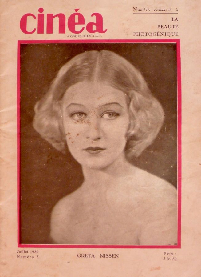 CINEA-CINE POUR TOUS magazine side cover Issue 5 July 1930