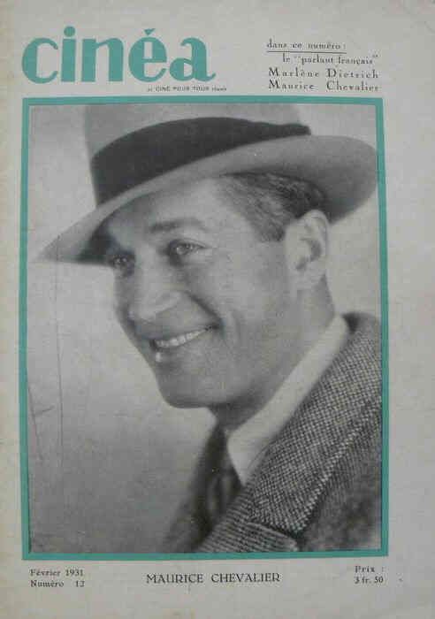 CINEA-CINE POUR TOUS magazine side cover Issue 12 February 1931
