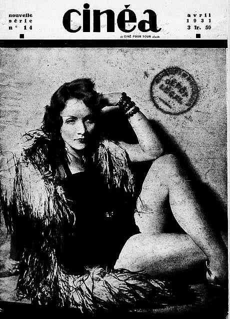 CINEA-CINE POUR TOUS magazine side cover Issue 14 April 1931