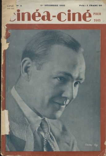 CINEA-CINE POUR TOUS magazine side cover Issue 2 1 December 1923