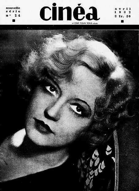 CINEA-CINE POUR TOUS magazine side cover Issue 24 April 1932