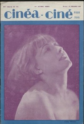 CINEA-CINE POUR TOUS magazine side cover Issue 10 1 April 1924
