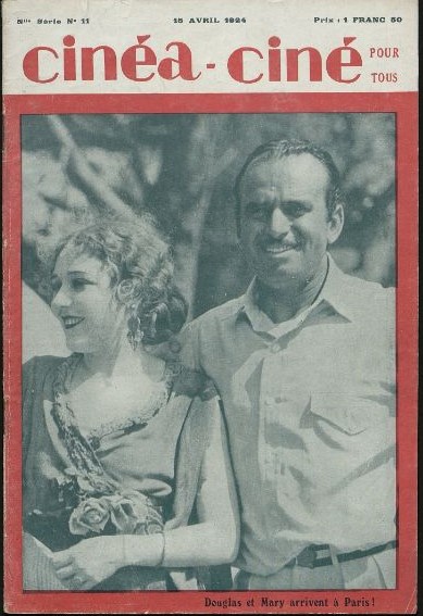 CINEA-CINE POUR TOUS magazine side cover Issue 11 15 April 1924