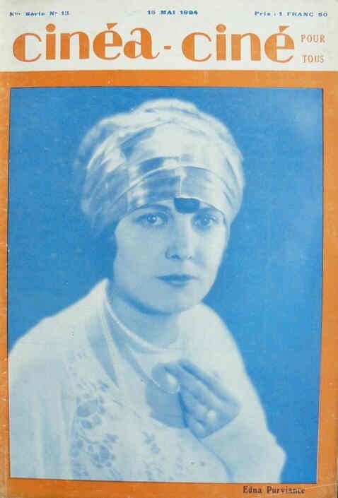 CINEA-CINE POUR TOUS magazine side cover Issue 13 15 May 1924
