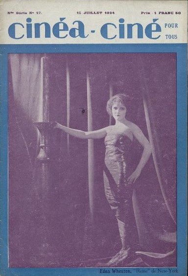 CINEA-CINE POUR TOUS magazine side cover Issue 17 15 July 1924