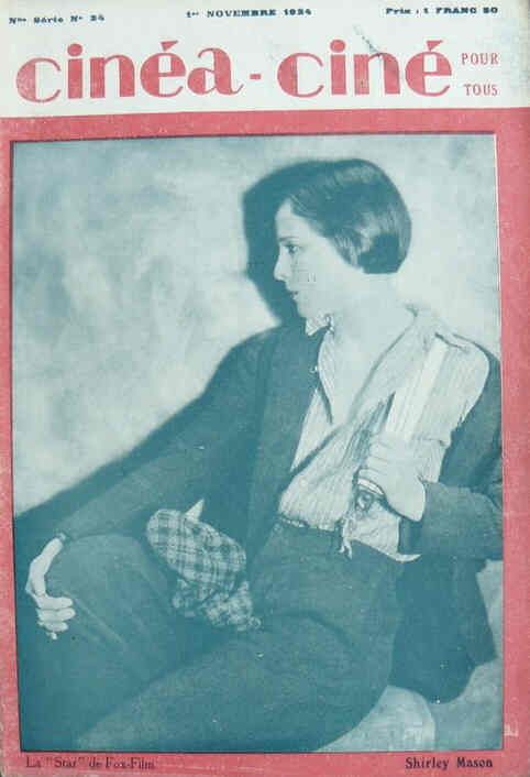 CINEA-CINE POUR TOUS magazine side cover Issue 24 1 November 1924