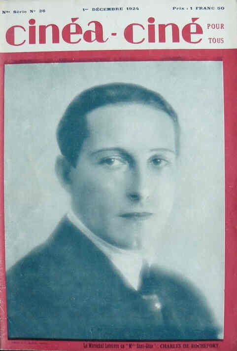 CINEA-CINE POUR TOUS magazine side cover Issue 26 1 December 1924